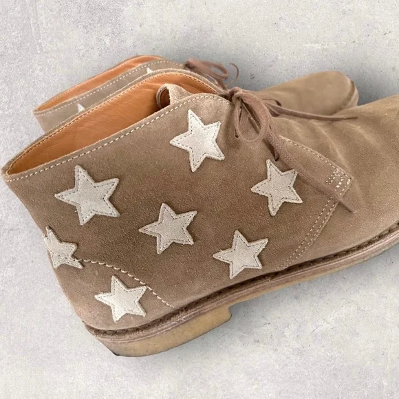 **Sold** Saint Laurent Star Nevada Suede Boots - Picture 2 of 10